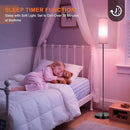 FRIDEKO HOME Pink Shade Floor Lamp with RGB Music Sync, 16 Million Colors & Stepless Dimming 2700K-6500K, 3CCT, 800LM LED Bulb with App & Remote, Modern Standing Light for Living Room, Bedroom, Office by CozyNest Decor