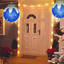 BRIGHTDECK Outdoor Christmas Ornaments, Lighted Pop-Up Outdoor Holiday Ball Decoration with 80 LED Lights, 8 Light Modes, Lighted Collapsible Holiday Decorations for Yard, Home (Blue) by CozyNest Decor