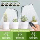 Juhefa Grow Light for Indoor Plants Growing, 6000K Full Spectrum Gooseneck Plant Lamp for Seedings Succulents Small Plants, Auto On/Off Timing & 5 Dimming, 2-Pack by GreenHaven Gardens