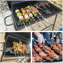 Large Metal Skewers For Grilling,Shish Kebab Skewer 23.6" Skewers For Kabobs Flat Barbecue Skewer Stainless Steel BBQ Grill Stick for Meat, Chicken, Shrimp, Fruit, Vegetables by GreenHaven Gardens