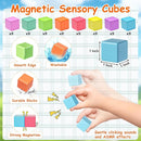 Magnetic Blocks, Magnet Building Cubes for Toddlers Ages 3-5, STEM Educational Sensory Autism Montessori Preschool Toys, Gifts for Kids Ages 4-8 Year Old Boys and Girls by TinyTreasures Baby Boutique
