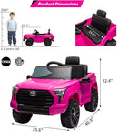 Electric Car for Kids, Licensed Toyota Tundra 12V Electric Truck, Off-Road Kids Car w/Remote, Spring Suspension & 3 Speeds, LED Headlights, Ride-On Toys for Boys/Girls by TinyTreasures Baby Boutique