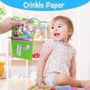OKOOKO 12PCS Soft Baby Books, Soft Cloth Books, Bath Toys, Crinkle Washable Non-Toxic Early Education Preschool Learning Toy for Newborns Babies Infants Toddlers Kids by TinyTreasures Baby Boutique