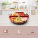 greenandlife 9 Inch 4PCS Unbreakable Portion Control Plates, Divided Plates for Kids Adults, Dishwasher & Microwave Safe Compartment Plate, Lightweight Reusable Wheat Straw Plate, BPA Free by CozyNest Decor