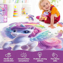 45pcs Unicorn & Mermaid Double-Sided Floor Puzzles, Ages 3-8, 27.6x32 In, Waterproof, EVA Material, Jumbo Jigsaw Puzzle, 1 Set of 45 Pieces by TinyTreasures Baby Boutique