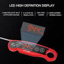 1-Second Rapid and Accurate Meat Thermometer - Waterproof Multifunctional Kitchen Food Thermometer, Ideal for Frying, Smoking, Grilling and More(Red) by TinyTreasures Baby Boutique