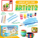 Insnug Mini Kids Pottery Wheel: Complete Painting Kit for Beginners with Modeling Clay and Sculpting Tools, Arts & Crafts Small Banding Wheel for Pottery, Tiny Pottery Wheel for Kids Age 8-12, 10-13 by TinyTreasures Baby Boutique