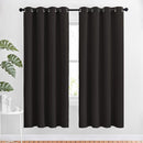 NICETOWN Blackout Curtain Panels 72 inches Length - Light Reducing Thermal Insulated Solid Grommet Room Darkening for Bedroom/Night Shift (Set of 2, 46 inches Wide, Toffee Brown) by TinyTreasures Baby Boutique