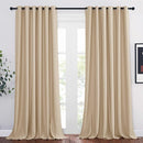 NICETOWN Room Darkening Grommet Curtain Panels - Living Room Curtains Thermal Insulated Window Treatments Privacy Draperies for Patio (W80 x L108, Biscotti Beige, 1 Pair) by TinyTreasures Baby Boutique
