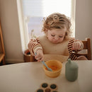 mushie Silicone Baby Feeding Spoons | 2 Pack (Tradewinds) by TinyTreasures Baby Boutique