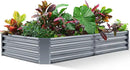 Land Guard 6×3×1ft Galvanized Raised Garden Bed Kit for Vegetables, Galvanized Large Metal Planter Raised Garden Boxes Outdoor(Modern Grey)… by GreenHaven Gardens