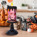 Halloween Snow Globe Candles Lighted Lamp, Lighted Flameless Candles with Water Glitter Swirls and Spooky Moving,Battery Operated by CozyNest Decor