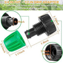 3/4 Inch Female Pipe Thread to 1/2 Inch Drip Irrigation Tubing Adapter: 8 Pieces 1/2 in. Barbed Drip Line x 3/4 in. Faucet PVC Adapter Connect 3/4" FHT Faucet, Sprinkler Manifold, Garden Hose by GreenHaven Gardens