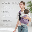 Baby Sling Carrier, Toddler Carrier Sling with Double Safety Buckle and Adjustable Shoulder Strap(7-30lbs), Baby Carriers One Size Fits All, Purple by TinyTreasures Baby Boutique