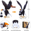 Nacome Metal Bald Eagle Large Outdoor Statues,Yard Decorations Outdoor Garden Sculptures & Statues，Garden Gifts by GreenHaven Gardens