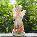 Garden Decor Angel Statue, Outdoor Patio Garden Sculptures & Statues, Solar Yard Decorations Lawn Ornaments Figurines for Outside by CozyNest Decor