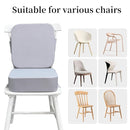 Toddler Booster Seat for Dining Table with Backrest and Adjustable Straps, Waterproof Oxford Foam Cushion with Non-Slip Bottom, Portable Chair Booster for Kitchen Use (Grey) by TinyTreasures Baby Boutique