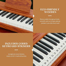 Kids Piano Keyboard, 37 Keys Digital Piano for children, Toddler Music Educational Instrument Toy Wood Piano for 3+ Girls and Boys by TinyTreasures Baby Boutique