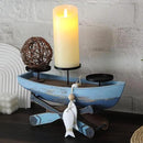 Nautical Votive Candle Holder, Ocean Themed Farmhouse Boat Candle - Marine Beach Style Handmade Decor for Home, Office, Housewarming Gifts by CozyNest Decor