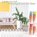 8 Pack Plant Watering Devices, Terracotta Self Watering Spikes with 25 oz Plastic Wine Bottles, Slow Release Plant Waterer Self Watering Planter for Vacation Indoor Outdoor Plant by GreenHaven Gardens