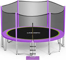 Zupapa 1800LBS Weight Capacity Double Frames Trampoline with No-Gap Design Curved Poles 16 15 14 12 10FT Trampolines with Enclosure Net for Kids Adults, Outdoor Family Fun by TinyTreasures Baby Boutique