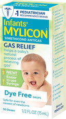 Mylicon Gas Relief Drops for Infants and Babies, Dye Free Formula, 0.5 Fluid Ounce by TinyTreasures Baby Boutique