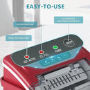 EUHOMY Countertop Ice Maker Machine with Handle, 26lbs Per Day, 9 Ice Cubes Ready in 6 Mins, Auto-Cleaning Portable Ice Maker with Basket and Scoop, for Home/Kitchen/Camping/RV (Red) by CozyNest Decor