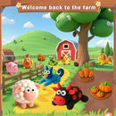 BEIREG Air Dry Clay Farm Adventure Kit for Kids - 15 DIY Farm Animals & Vegetables with Tutorials, Ultra Soft Modeling Magic Clay, Safe Non-Toxic STEM Educational Craft Gift for Boys & Girls Ages 3-12 by TinyTreasures Baby Boutique