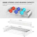 Laundry Drying Rack, Collapsible Wall Mounted Clothes Drying Rack - Drying Rack Clothing Foldable,Space Saving, 31.5" Wide, 13.2 Linear Ft, 5 Aluminum Rods, 60 lb Capacity (White, 31.5") by CozyNest Decor