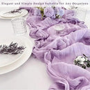 20 Pack Lilac Cheesecloth Table Runner 10FT Rustic Gauze Cheese Cloth Table Runner for Wedding 20 x 120 Inch Long Bridal Baby Shower Table Decor Boho Fabric Sheer Birthday Party Table Decorations by CozyNest Decor