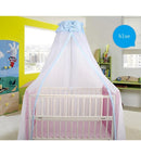 CdyBox Breathable Crib Netting Bed Curtains Canopy for Kids Mosquito Net Bedroom Decor (Blue, Mosquito net) by TinyTreasures Baby Boutique