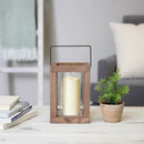 Zingz & Thingz Wooden Candle Lanterns, Decorative Light Home Decor, 9" Tall, Rustic Garden by CozyNest Decor