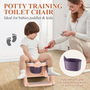 Potty Training Seat, Toddler Toilet Seat for Little Boys Girls, Potty Training Toilet with Urinals, Toddler Step Stool Ladder and Splash Guard (Pink) by TinyTreasures Baby Boutique