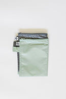 Tiny Twinkle Mess proof Waterproof Wet Dry Bag,2pk Reusable Wet Bags for Swimsuits&Baby Clothes,Leakproof Wet Bag,Waterproof Bag for Travel&Diaper bag,Wet Bags for Baby (Sage, Charcoal) by TinyTreasures Baby Boutique