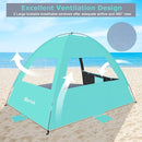 Gorich Beach Tent Sun Shelter for 3/4-5/6-7/8-10 Person with UPF 50＋ UV Protection, Lightweight & Easy Setup Beach Shade Canopy, Portable Beach Shade Tent Beach Cabana by TinyTreasures Baby Boutique