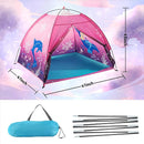 Kids Play Mermaid Tent for Kids, Play Tentes Foldable Pop Up Indoor Outdoor Party Playhouse Tents Toy for Boys Girls-47 * 47 * 41 (Pink) by TinyTreasures Baby Boutique