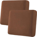 H.VERSAILTEX Super Stretch Individual Seat & Couch Cover Sets - Thick Jacquard Textured Twill Fabric (2 Piece Large Sofa Cushion Covers, Caramel) by CozyNest Decor