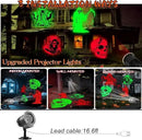 Halloween Projector Lights Outdoor,2025 Upgraded 3D HD Dynamic Skull Ghost Decorations Light,Waterproof Holiday Light,Terror Atmosphere Maker Night Light for Home Window Wall Halloween Decor by CozyNest Decor