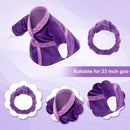 Christmas Lady Goose Outfit Bathrobe Porch Clothes for 23'' Cement Goose Outdoor Garden Yard Patio Statue Halloween Costume Decoration(Purple) by GreenHaven Gardens