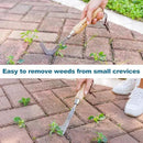 Berry&Bird Crack Weeder, Crevice Weeding Tool, 11.2" Stainless Steel Manual Weeder, L-Shaped Side-Walk Puller Spatula, Grass Cutter Knife, Weeding Sickle for Garden Lawn Yard Patio Terrace Paving Moss by GreenHaven Gardens
