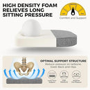 downluxe Indoor Chair Cushions for Dining Chairs, Soft and Comfortable Textured Foam Kitchen Chair Pads with Ties and Non-Slip Backing, 16" x 16" x 2", Dark Grey, 4 Pack by CozyNest Decor