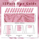 12 Pack Dusty Rose 10FT Cheesecloth Table Runner 20 x 120 Inch Long Rustic Gauze Fabric Cheese Cloth Table Runner for Wedding Bridal Baby Shower Table Decorations Boho Sheer Birthday Party Table Decor by CozyNest Decor