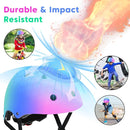 Color Gradient Adjustable Kids Bike Helmet Toddler Skateboard Helmets Boys Girls Child Ventilation Helmet for Multi-Sports Skating Cycling Scooter Balance by TinyTreasures Baby Boutique