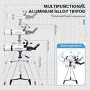 Telescope 80mm Aperture 600mm - Astronomical Portable Refracting Telescopes Fully Multi-Coated High Transmission Coatings AZ Mount with Tripod Phone Adapter, Wireless Control, Carrying Bag. by TinyTreasures Baby Boutique