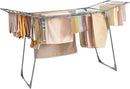SONGMICS Clothes Drying Rack Foldable, Gullwing Laundry Drying Rack, Space-Saving, 22.2 x 68.1 x 38 Inches, Sock Clips, Metal Structure, for Clothes, Towels, Linens, Indoor, Outdoor Gray ULLR518G01 by TinyTreasures Baby Boutique
