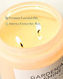 M&SENSE Gardenia Jasmine Scented Candle, 110 Hours Slow Burning Clean Non Toxic 19.4oz 2 Wicks Highly Scented Aromatherapy Candle for Housewarming Gifts, Long Lasting Fragrance for Bath & Office by CozyNest Decor