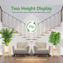 OERGKE 2 PACK Adjustable Plant Stand Indoor, Bamboo Mid Century Modern Plants Stands, Corner Flower Holder for Living Room, Fits 8 to 12 Inches Pots, (Pot & Plant Not Included)(Nature) by GreenHaven Gardens
