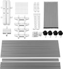 Bigzzia Clothes Drying Rack, Folding Stainless Steel Drying Rack Clothing Indoor Outdoor, Space-Saving, 4 Tier Laundry Drying Rack with Two Side Wings -Grey White by TinyTreasures Baby Boutique