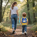 Accmor Toddler Harness Leash, Kids Cute Excavator Walking Harness Tether Wristband Assistant Strap Belt Protector for Baby Boys, Collapsible Child Leash + Anti Lost Wrist Link for Outdoor Travel Blue by TinyTreasures Baby Boutique