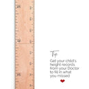 Wooden Growth Chart for Wall - Size Height Chart for Kids, Growth Measuring Board and Kids Height Wall Chart, Growth Chart for Kids, Height Chart for Wall - Natural (63"x6.7") by TinyTreasures Baby Boutique